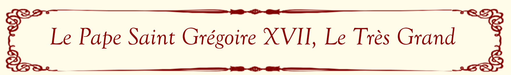 Saint Gregory XVII