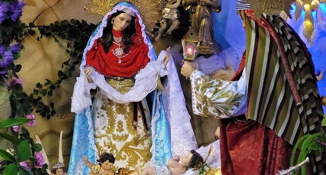 La Crèche dans la Cathédrale Basilique de Notre Mère du Palmar Couronnée